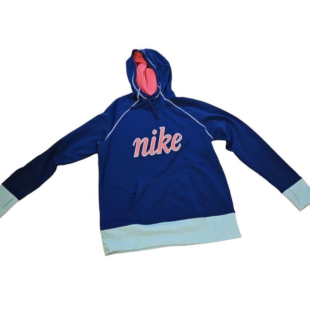 Nike Therma Fit Hoodie Casual Blue Size X Large
